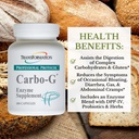 TRANSFORMACIÓN LA GENESIS DE LA BUENA SALUD Enzymes Carbo-G High Potency Enzyme Blend Fórmula Suplemento con Probióticos &amp; Herbs, para la Desintegración de Carbohidratos, Absorción Nutriente, 180 cápsulas