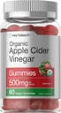 Horbäach Organic Apple Cider Vinegar Gummies TEN 60 Gummies ANTE Vegan, Non-GMO &amp; Gluten-Free Supplement TEN USDA Organic ACV ← Apple Flavor