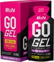 BARE PERFORMANCE NUTRITION, BPN Go Gel Endurance, 24g of Carbohydrates &amp; 100 Calories per Pack, Vegan + Gluten Free Running Gel, 10 Single-Serving Packs, Mixed Berry