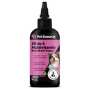 Suplemento multivitamínico de perros con aceite de salmón para perros - Alivio de Itch de alergia, Digestión, Skin &amp; Coat Health, Suplemento líquido - Hueso de tolva para perros Broth con Prebióticos (12 oz)