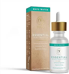 MAYU Electrolyte Water Drops - Fast Absorption Mineral Drops for Drinking Water, Hydration Essential Minerals Mix - 100% Puro Minerales Naturales, Dehydration Solution, Sugar Free Electrolytes -30 ml (1)