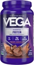 Vega Original Proteína Esencial - 25g Proteína de base vegetal, Chocolate Creamy, 20 Servings, Vegan Non-GMO Drink Mix, Smoothie & Shake List, Gluten Free, Dairy Free, 32.5oz (Packaging May Vary)
