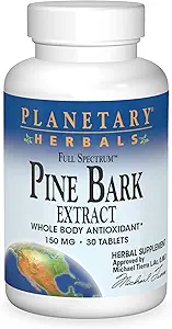 Herbals planetarios FS Pine Bark Extract Tablets, 150 mg, 30 Cuenta