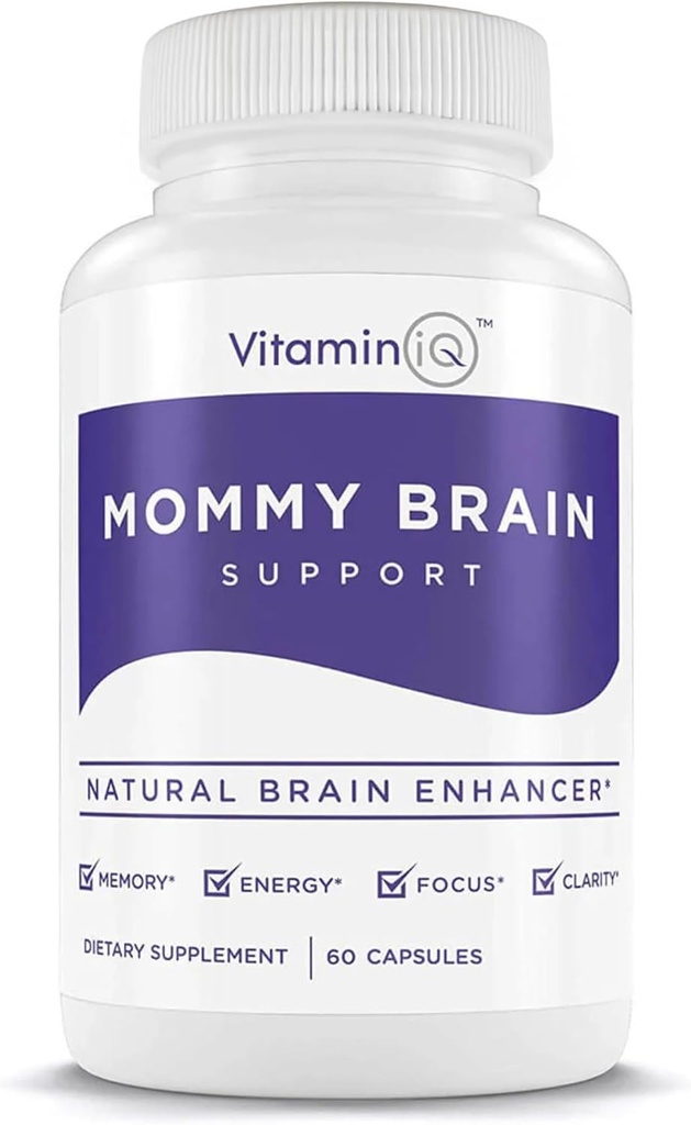 Mami Brain Postnatal Supplement (60 Capsules) for Cognitive Health, Mood, Energy with GPC and CDP Choline, Phosphatidylserine, Omega-3 DHA