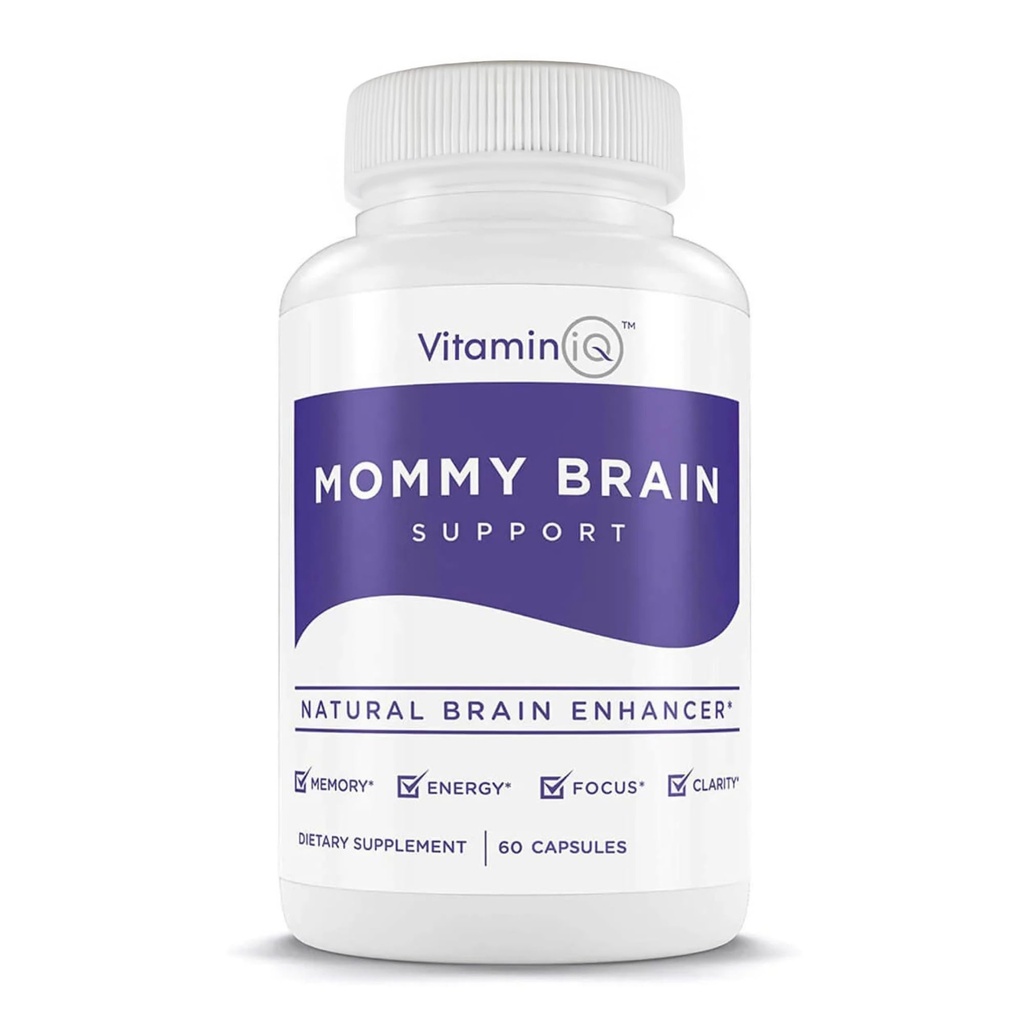 Mami Brain Postnatal Supplement (60 Capsules) for Cognitive Health, Mood, Energy with GPC and CDP Choline, Phosphatidylserine, Omega-3 DHA