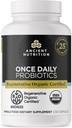 Probióticos certificados orgánicos antiguos de nutrición, Probióticos diarios una vez diario, la digestión saludable y la función del sistema inmunitario Soporte, 25 millones de UFC* por servicio, 30 cuenta