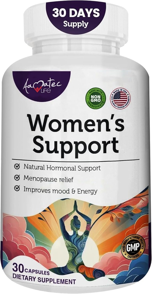 Apoyo a las mujeres Suplemento- Regulación de las hormonas naturales- Apoyo a la menopausia Suplemento- Estrógeno Rich Suplemento- Ingredientes activos Píldoras para ayudar a equilibrar las hormonas No GMO