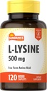 Sundance L-Lysine 500mg tención 120 Caplets ← Forma libre Amino Acid Silencio Vegetariano, No-GMO y Gluten Suplemento gratuito