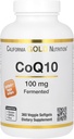 California Gold Nutrition CoQ10 100 mg, Coenzyme Q10 Ubiquinone USP, Supports Mitocondrial Function, 360 Veggie Softgels