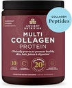 Péptidos de Collagen de Nutrición Antigua Polvo, Proteína Multi Collagen, Hombres Mujeres, Vitamina C, Probióticos, Collagen Hidrolyzed, Soporta Skin, Juntas, Salud Gut, Desflavorado, 40 Servimientos