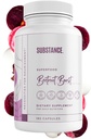 SUSTANCIA. Beetroot Boost Capsules - 4500mg por Serving, 30 días Beet Root Capsules Supply – Beets Suplemento con Vitamin-C & Manganese – Natural Nitric Oxide & Energy Booster Powder – USA