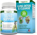 Lung Detox y Cleanse - Ideal para fumadores - Extra Strength - 100% Herbal Lung Health Supplements - Mucus Removal Support - Promueve la salud respiratoria - Natural Way to Keep Your Lungs Clear