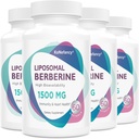 Suplemento Liposomal de Berberina 1500mg - Alta Biodisponibilidad Berberina HCL cápsulas para mujeres y hombres, AMPK Activador para la salud cardiovascular, libre de azúcar, no GMO,240 Softgels