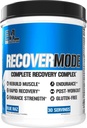Evlution Nutrition Recover Mode- Complete Post Workout with BCAAs, Immunity Support, Vitamin C, D &amp; E, Electrolytes, Hydration, Creatine, Glutamine, Beta-Alanine, L-Carnitine, 30 Serve, Blue Raz