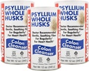 Yerba Prima Psyllium Husk, 12 onzas (Pack of 3) - Suplemento completo de fibra de Husk para la regularidad, limpieza de colon, soporte natural para la salud de Gut, no GMO, Gluten Free, Vegan, No Sweeteners