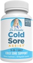 Best Cold Sore Supplement with Lysine and Lemon Balm - Dr. Danielle Cold Sore Assist - 120 Capsules