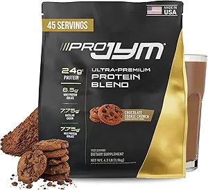 Pro JYM Chocolate Cookie Crunch Protein Powder - Whey Protein Isolates, Casein, " Milk Protein, Lean Muscle Building for Men ' Women, JYM Supplement Science, 45 Servings