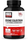 FORCE FACTOR Bovine Colostrum Capsules Suplemento con Inmunoglobulina y Lactoferrina para apoyar Gut Health &amp; Immunity, Hormone &amp; Antibiotic-Free, Made in The USA, Premium Quality, 120 cápsulas