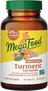 Suplemento de la Curcumina del Cuerpo de MegaFood - Suplemento Turmérico con Pepper Negro & Vitamina C - 475 mg Curcuminoides Por Servir - Antioxidante &amp; Apoyo Inmunitario - Vegan - 60 Tablas, 30 Serviciones