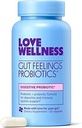 Love Wellness Gut Feelings Probiótico ← Gut Health for Women, Digestion Relief &amp; Immune Support Supplement ← Womens Probiótico para Gas Relief Silencio 3 Billion CFU ← Seguro Prebiótico y Postbiótico 30 Cuenta