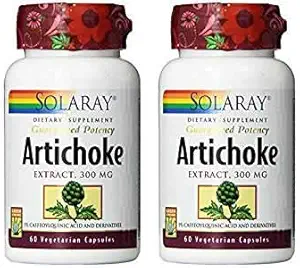 Solaray Artichoke Leaf Extract, 300mg, 60 Cuenta (2 Pack)