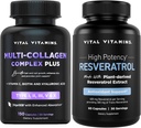 Vital Vitaminas Complejo Multi Collagen Plus cápsulas + cápsulas de resveratrol