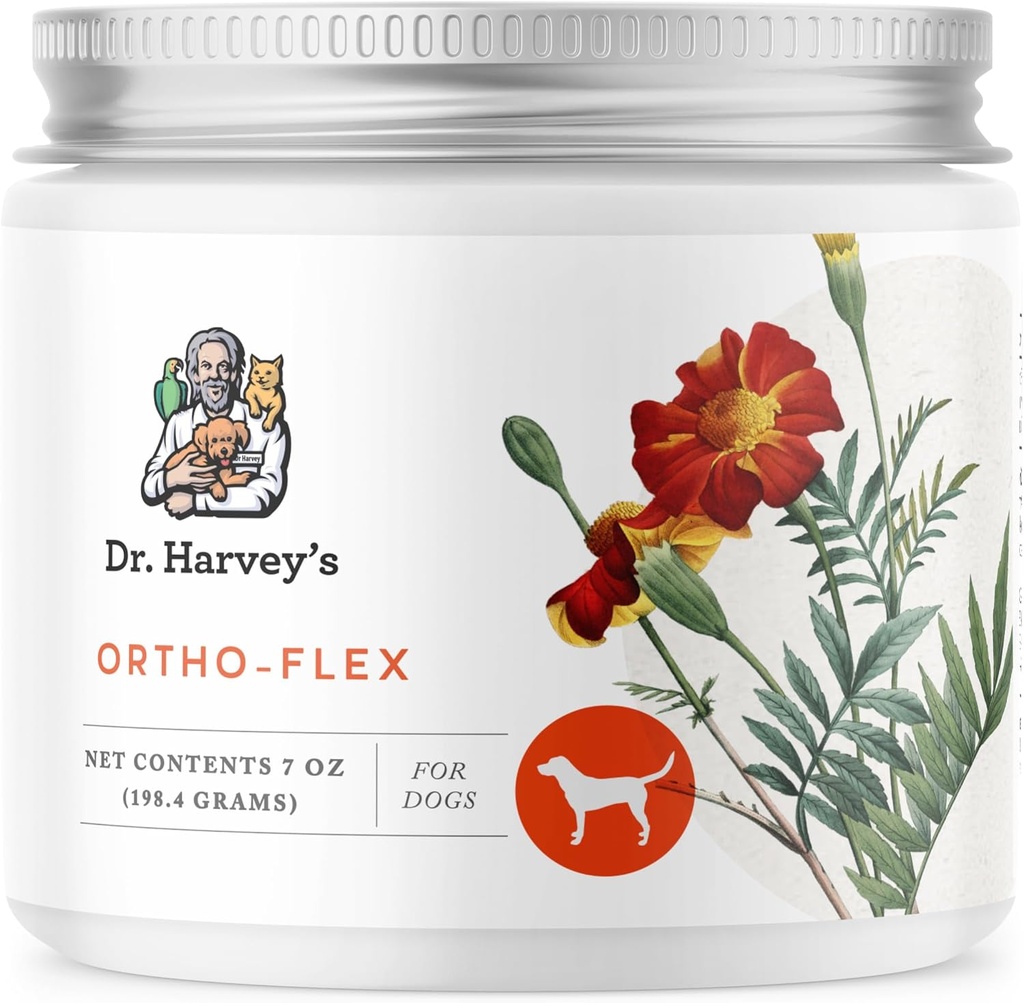 Hip de hierba de Orto-Flex del Dr. Harvey y suplemento conjunto para perros (7 onzas)