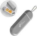 Organizador de píldoras de viaje,Mini Daily Pill Container Caja de caja de píldoras portátiles para mantener la medicina suplemento de vitamina Petróleo de pescado, caja pequeña de almacenamiento de pill de viaje