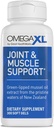 Suplemento de soporte conjunto OmegaXL - Apoyo al músculo natural, aceite de mejillón verde, píldoras de gel suave, libres de drogas, 300 conteo