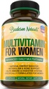 Suplemento multivitamínico femenino. Vitaminas A C D E Complejo de vitamina B. Immune " Female Support + Antioxidant " Natural Energizers. Non-GMO, Gluten Free, Made in the USA,60 Caps