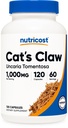 Nutricost Cat's Claw 1000mg, 120 Capsules - Vegetarian Caps, Non-GMO y Gluten Free, 60 Servings