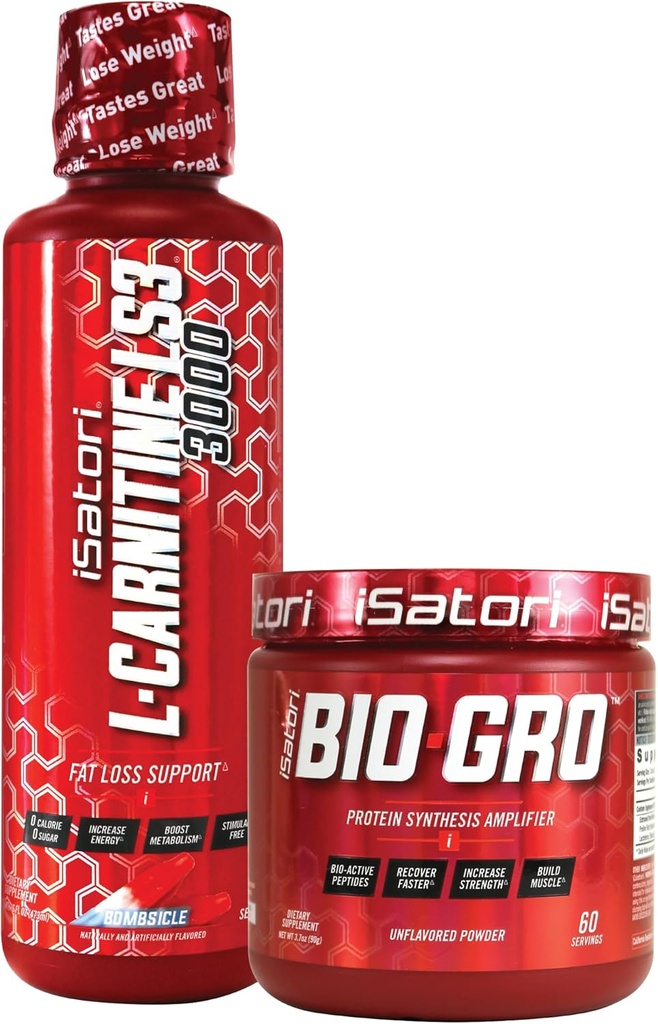 iSatori Bio-GRO Protein Syntheis Amplificador L-Carnitine LS3 3000 Bombsicle Flavor