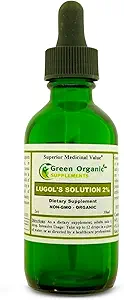 Suplementos ecológicos Solución de yodo de Lugol 2%, 2oz (Pack of 1)