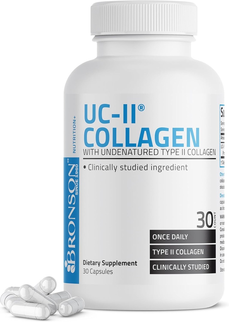 Bronson UC-II Tipo II Collagen con Collagen tipo II sin características, 30 cápsulas