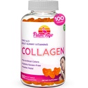 Collagen Gummies- Natural Marine Collagen for Women, and Men- Collagen Supplements for Skin Hair, Nails- Hydrolyzed Type 2 & 1 3- Replace Pills and Powders - No Gelatin, Kosher, Halal- 100 Ct.