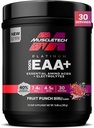 MuscleTech Platinum Essential Amino Amino Acids Suplemento con Electrolytes, Fruit Punch - Pre-Workout Powder for Energy, Muscle Growth & Strength Builder - EAA Complex for Men &amp; Women - 30 Servings