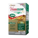 LABO Nutrition VesseCLEAR CX: Nattokinase NSK-SD + Gamma Oryzanol for Clean Blood Vessel &amp; Healthy Ageing, Japan's Most Clinically Studied, Support Healthy Cholesterol, Heart, Vegan, Acid-Resistant