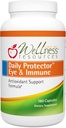 Wellness Resources Daily Protector Eye & Immune - Lutein, Lycopene, Zeaxanthin, Cryptoxanthin, Bilberry and More for Eye, Immune, and Skin Health (180 capsules)