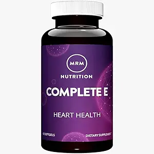 MRM Nutrición completa E ← 400 UI Vitamina E ← Salud del Corazón Silencioso con Vitamina C permanente Libre de gluten 30 Servimientos