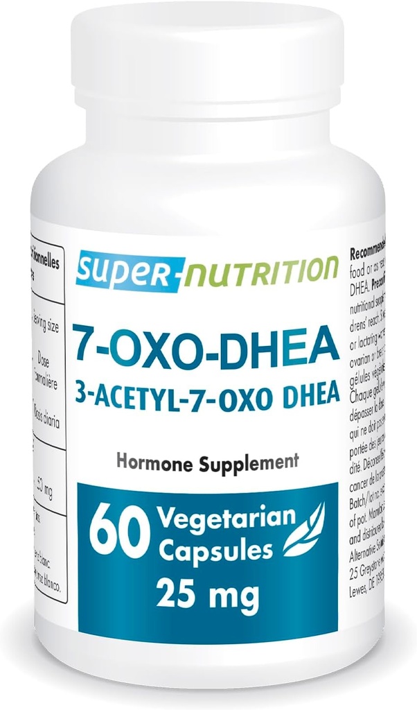 Supersmart 7-OXO DHEA 25mg - Avanzado DHEA Metabolite Suplemento No-GMO &amp; Gluten Gratis - 60 cápsulas vegetarianas