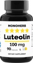 MONOHERB Luteolina 100 mg - 90 cápsulas vegetarianas - Hecho en EE.UU.