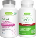 Advanced Prenatal Multivitamin + alta absorción CoQ10 100mg 120 Softgels Pregnancy Support Bundle by Igennus
