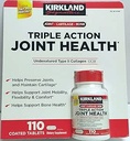 KIRKLAND Triple Acción Conjunto de Salud Tipo II Collagen, Boron y HA - 110 Conde
