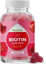 Fitoral Biotin Gummies for Hair and Nail Growth - Biotin Gummies for Hair Care Youthful Skin Care and Nail - 5000mcg per Serving Skin Nails Vitaminas Adult Beauty