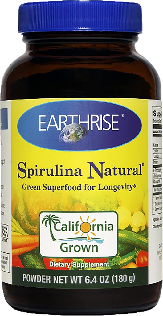 EARTHRISE Spirulina Powder 180 Gram, 0.01 libras