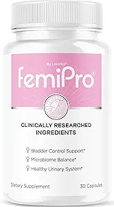 LIVORKA FemiPro Pills Control de Vejiga - Original FemiPro Capsules, Femi Pro Bladder Control Suplemento de Apoyo, Probitic FemiPro Pills for General Health and Wellness Reviews, 30 cápsulas para 1 Mes