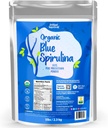 Ecológico Blue Spirulina Powder Superfood Suplemento - 5LB Bulk - Odorless - Vegan, No GMO, Sin gluten, sin lácteos, Brillante coloración de alimentos azules - Agua pura extraída