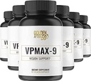 Dorado después 50 VpMax-9 - Cuidado de la vista y suplemento antioxidante con vitaminas del ojo, luteína, licopeno y extracto de mora - 6 botellas