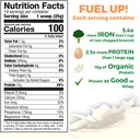Growing Naturals Organic Rice Protein Powder - 15g Plant Protein, 2.8G BCAA - Low-Carb, Low-Sugar, Non-GMO - Vanilla Blast, 16.4 Ounce (Pack of 1)