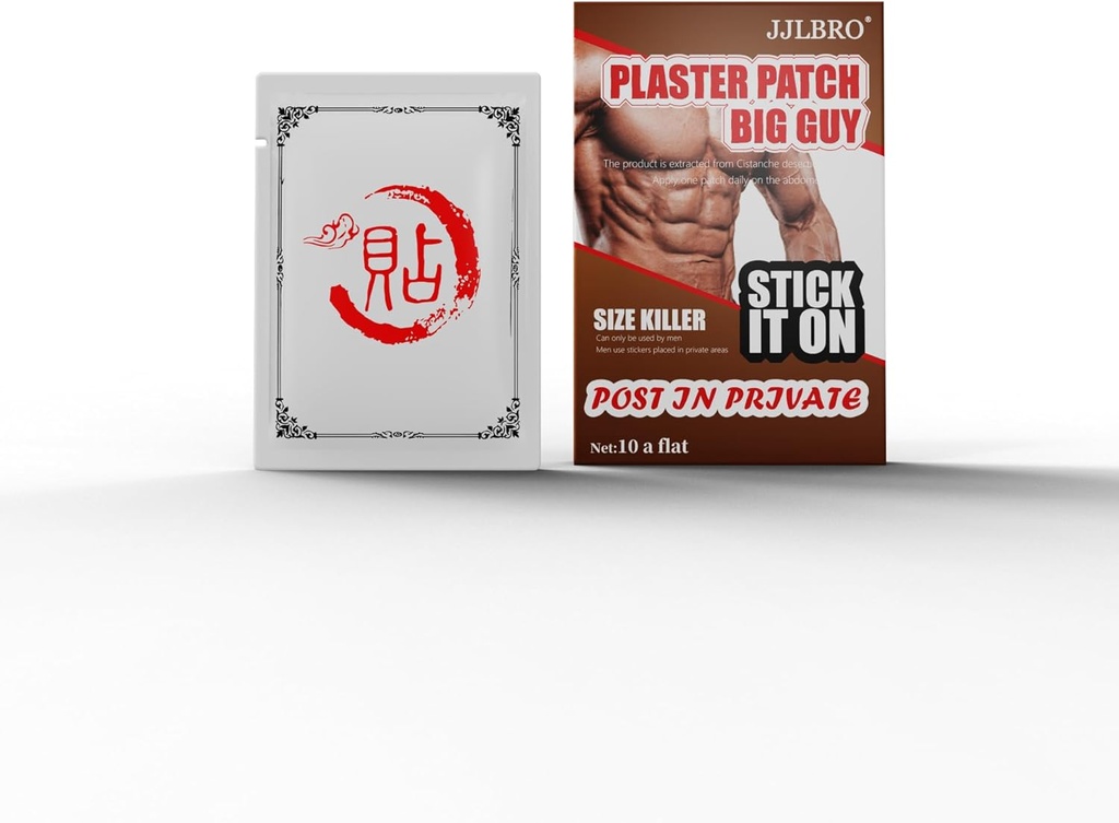 10 Extra Strength Men's Enlargement External Patches – Boost Size, Energy, Performance & Endurance for Thicker, Stronger Results